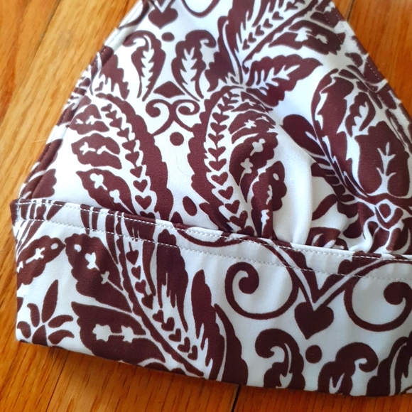 Victoria's Secret Chocolate Brown & White Print Bikini Swimsuit Bathing Suit - Picture 2 of 6